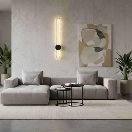 LED fali lámpatest FLORENTYNA LED/24W/230V 4000K arany/fekete