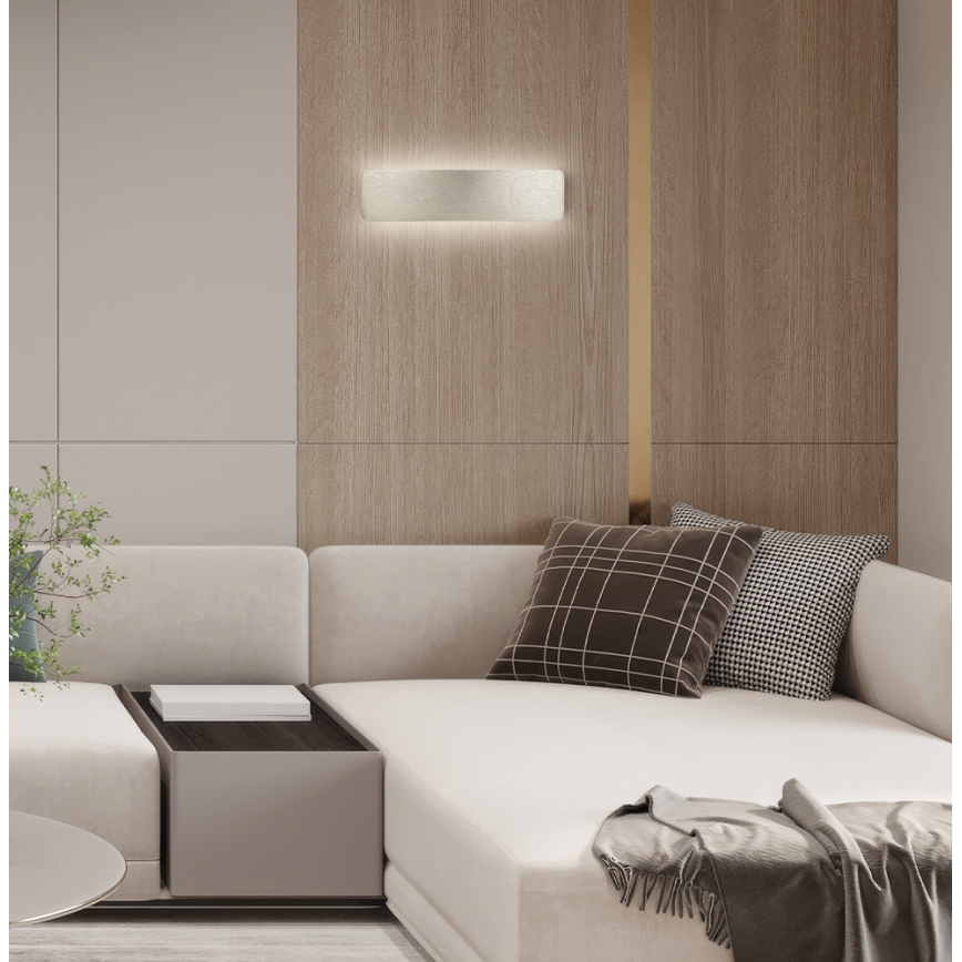 LED fali lámpatest KELDA LED/12W/230V 3000K/4000K ezüstszínű