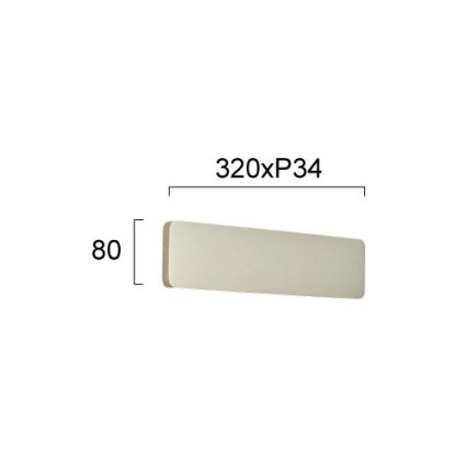LED fali lámpatest KELDA LED/12W/230V 3000K/4000K ezüstszínű