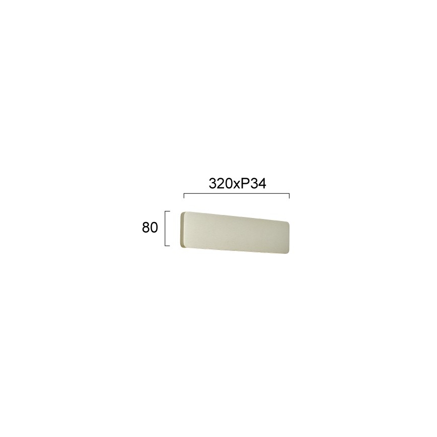 LED fali lámpatest KELDA LED/12W/230V 3000K/4000K ezüstszínű