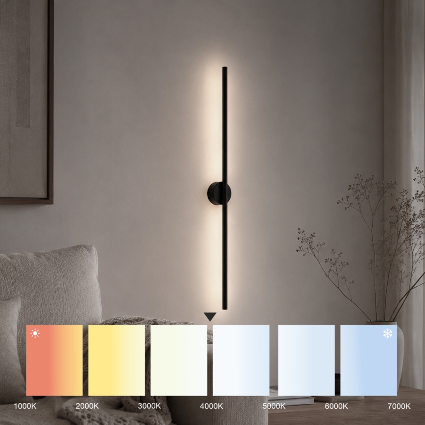 LED fali lámpatest LANA LED/7W/230V 4000K fekete