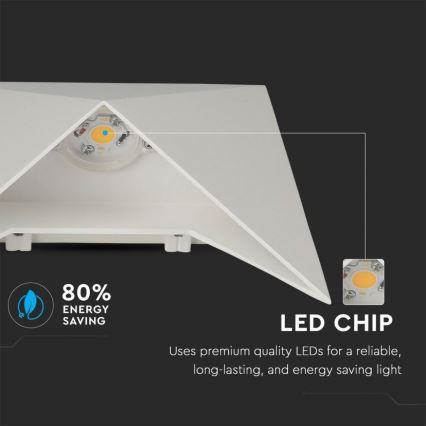 LED fali lámpatest LED/5W/230V 4000K IP65 fehér