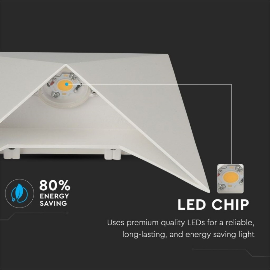 LED fali lámpatest LED/5W/230V 4000K IP65 fehér