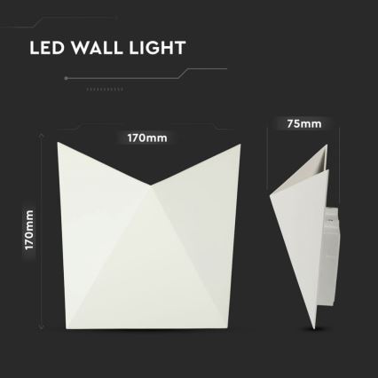 LED fali lámpatest LED/5W/230V 4000K IP65 fehér
