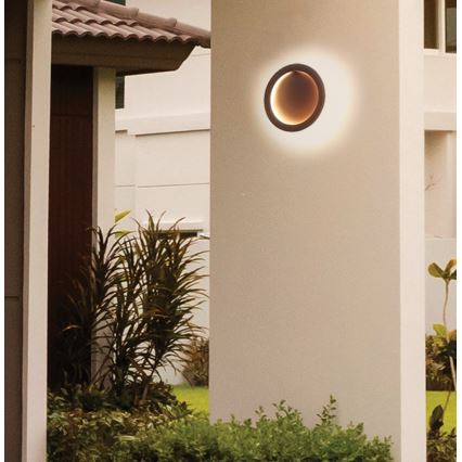 LED fali lámpatest PALERMO 16W/230V barna