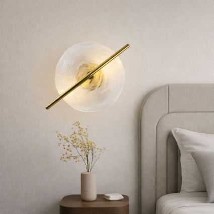 LED fali lámpatest RELAX LED/5W/230V arany/fehér