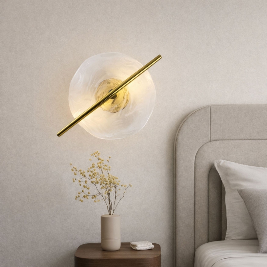 LED fali lámpatest RELAX LED/5W/230V arany/fehér