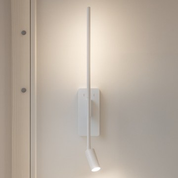 LED fali lámpatest TORCH, 6W/230V + 3W LED, fehér