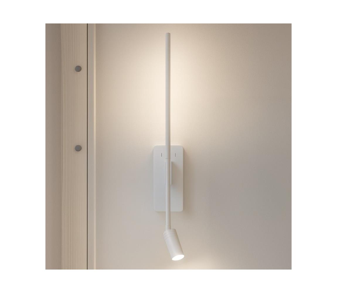 LED fali lámpatest TORCH, 6W/230V + 3W LED, fehér ML1567