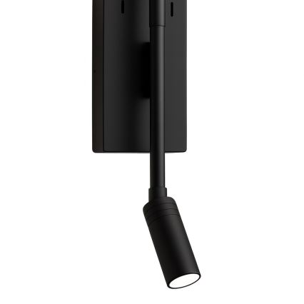 LED fali lámpatest TORCH LED/6W/230V + LED/3W fekete