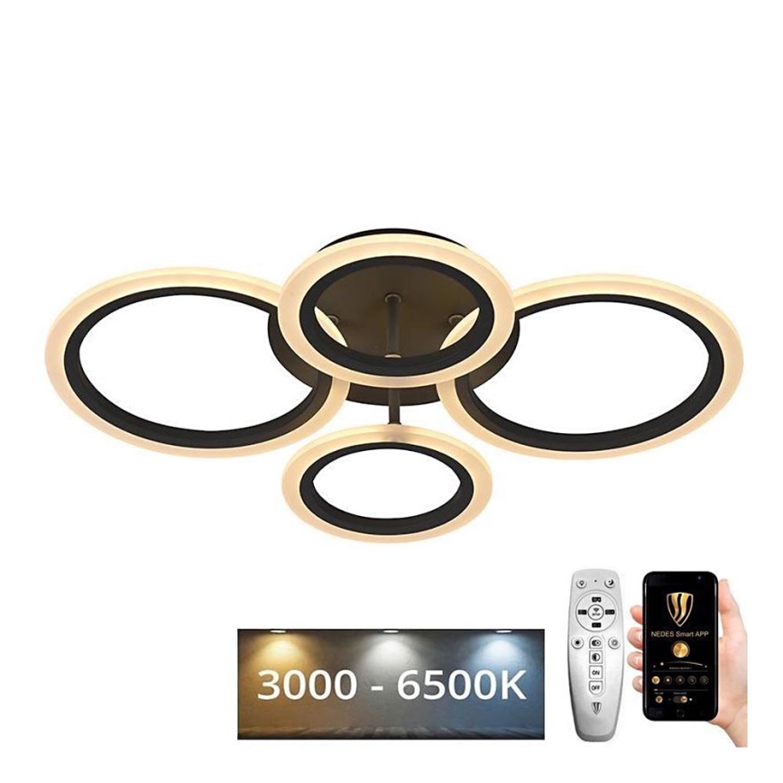 LED Fali mennyezeti lámpa állítható fényerővel LED/50W/230V 3000-6500K + távirányító