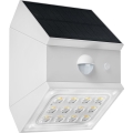LED fali napelemes lámpatest érzékelővel LED/2,5W/3,7V 3000/4000/6000K IP65 1200 mAh fehér