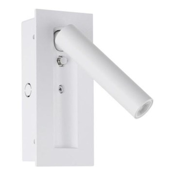 LED fali spotlámpa, 2 W, 230 V, 3000 K, fehér