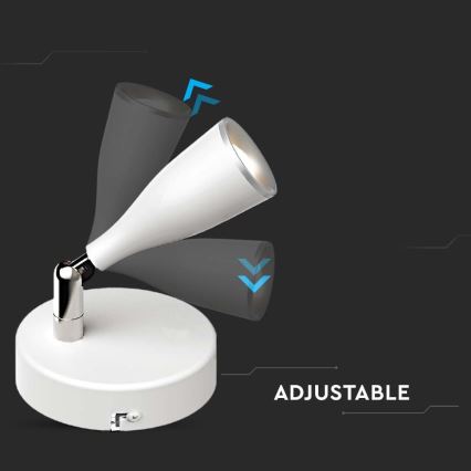 LED fali spotlámpa LED/4,5W/230V 4000K fehér