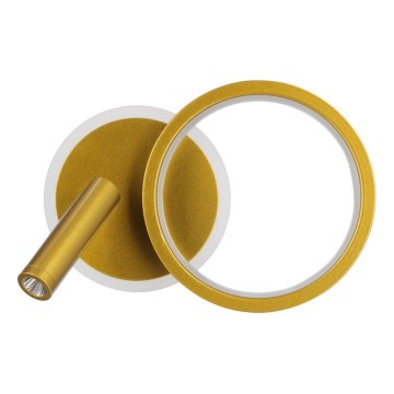 LED fali spotlámpa MONET LED/15W/230V arany