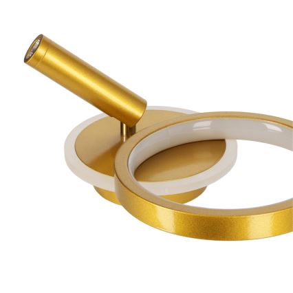 LED fali spotlámpa MONET LED/15W/230V arany