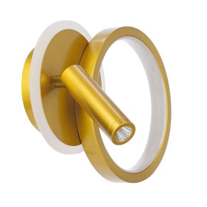 LED fali spotlámpa MONET LED/15W/230V arany