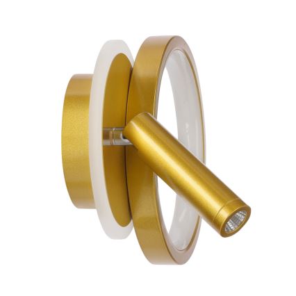 LED fali spotlámpa MONET LED/15W/230V arany