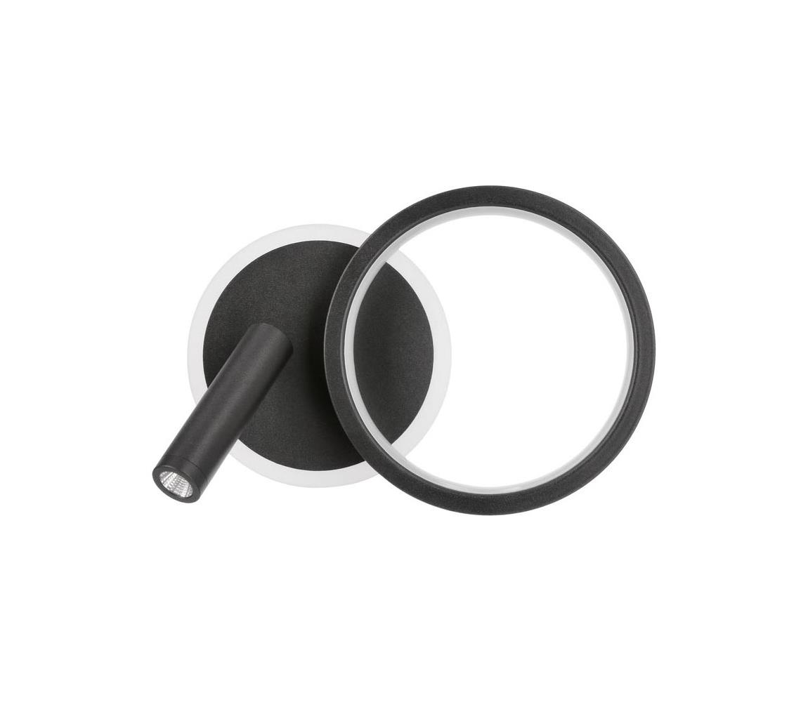 LED fali spotlámpa MONET LED/16W/230V fekete 22