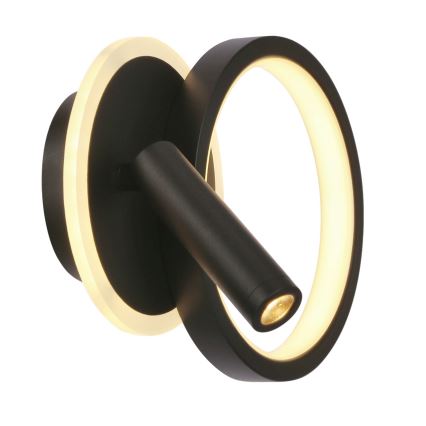 LED fali spotlámpa MONET LED/16W/230V fekete