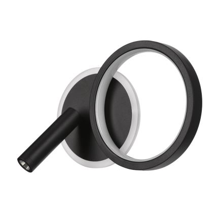 LED fali spotlámpa MONET LED/16W/230V fekete