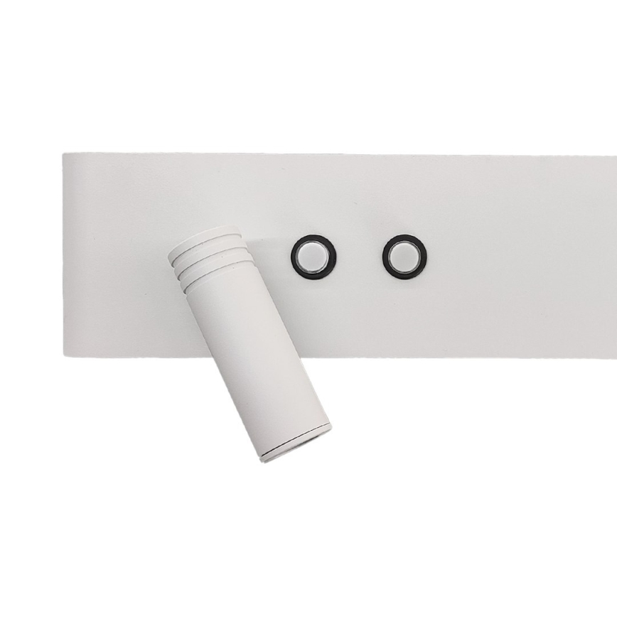 LED fali spotlámpa RESORT, LED/10W/230V + LED/3W, fehér, baloldali