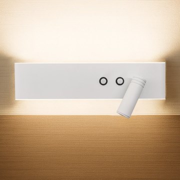 LED fali spotlámpa RESORT LED/10W/230V + LED/3W fehér, jobb oldali