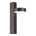 LED Fali spotlámpa USB porttal LED/8W/230V 3000K