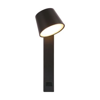 LED Fali spotlámpa USB porttal LED/8W/230V 3000K