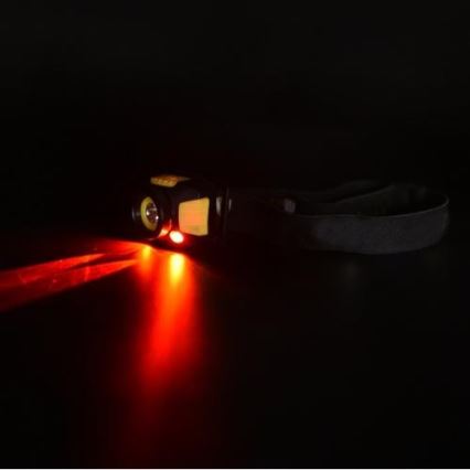 LED Fejlámpa 2xLED/5W/3xAAA + LED/3W