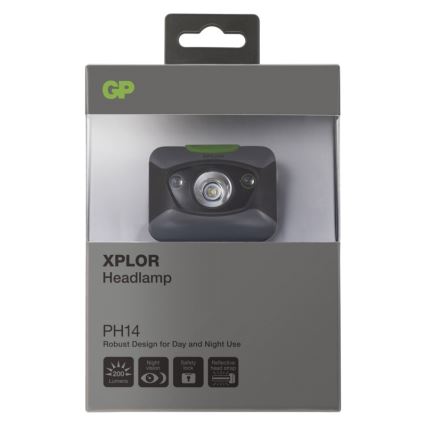 LED Fejlámpa GP CREE SMD 2xLED/3xAAA