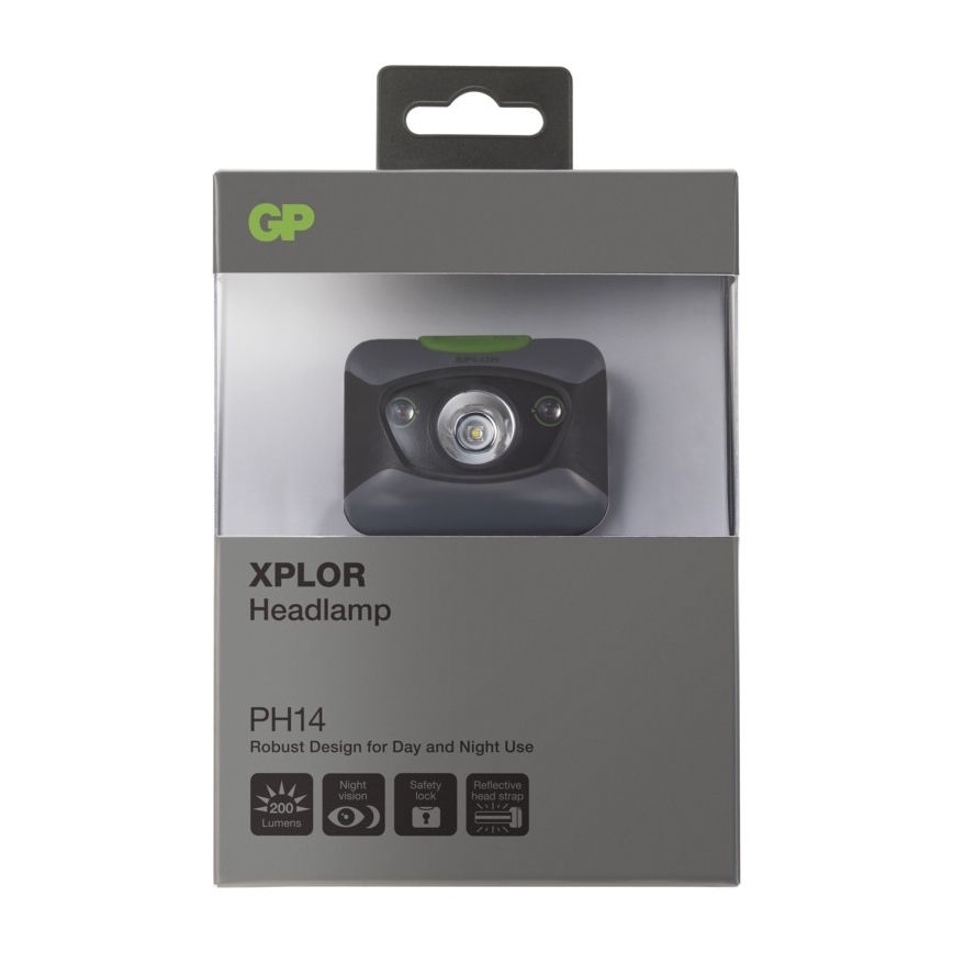 LED Fejlámpa GP CREE SMD 2xLED/3xAAA