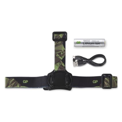 LED Fejlámpa GP DISCOVERY CHR35 LED/3,7V/2600mAh