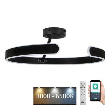 LED Fekete felületre szerelhető dimmelhető csillár LED/72W/230V 3000-6500K + távirányító