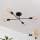 LED Felületre szerelhető csillár CAMBRIDGE 4xE27/8W/230V fekete
