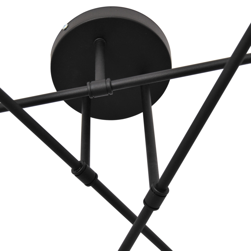 LED Felületre szerelhető csillár CAMBRIDGE 6xE27/8W/230V fekete