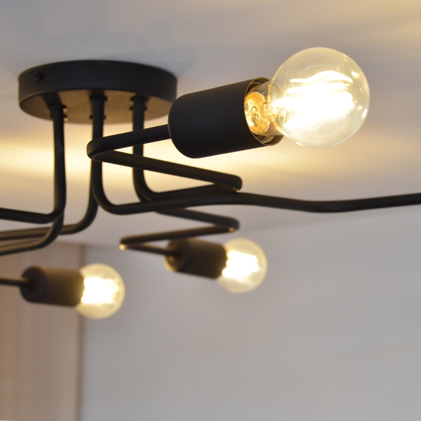 LED Felületre szerelhető csillár TUBE 6xE27/15W/230V