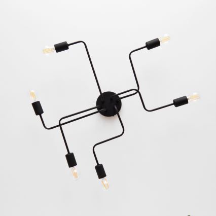 LED Felületre szerelhető csillár TUBE 6xE27/15W/230V