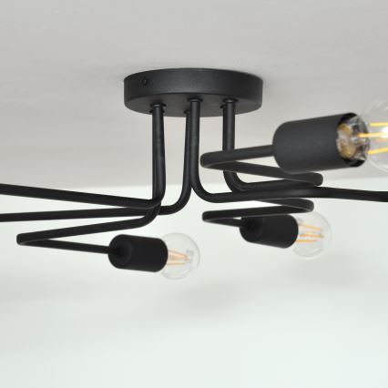 LED Felületre szerelhető csillár TUBE 6xE27/15W/230V