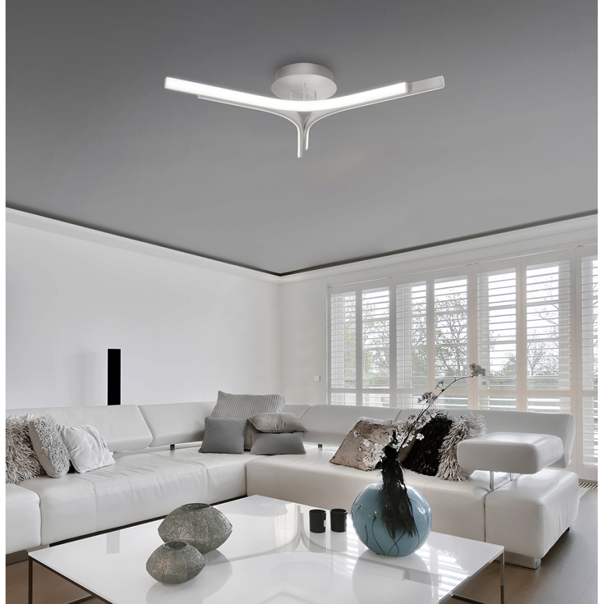 LED felületre szerelt csillár ALTA LED/30W/230V ezüstszínű