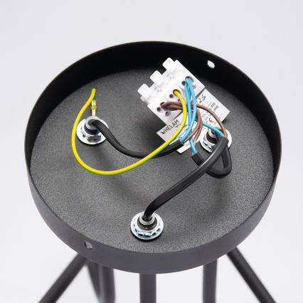 LED felületre szerelt csillár OXFORD 3xE27/15W/230V fekete