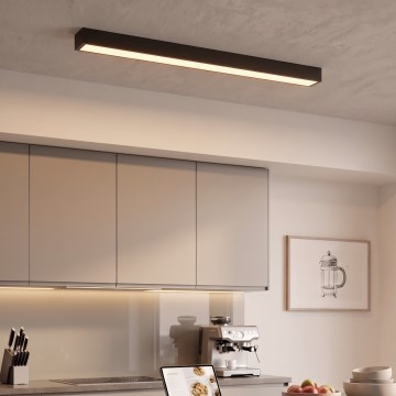 LED Felületre szerelt/zsinóros függeszték LED/44W/230V 3000K 120 cm fekete