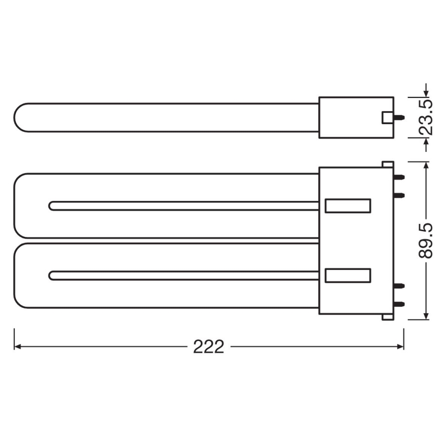 LED Fénycső 2G10/20W/230V 3000K - Osram