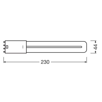 LED Fénycső 2G11/8W/230V 4000K - Osram