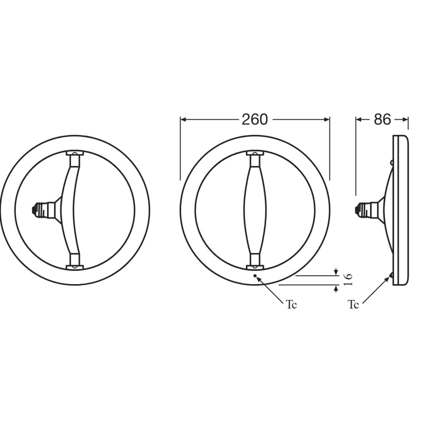 LED Fénycső E27/14,5W/230V 2700K - Osram
