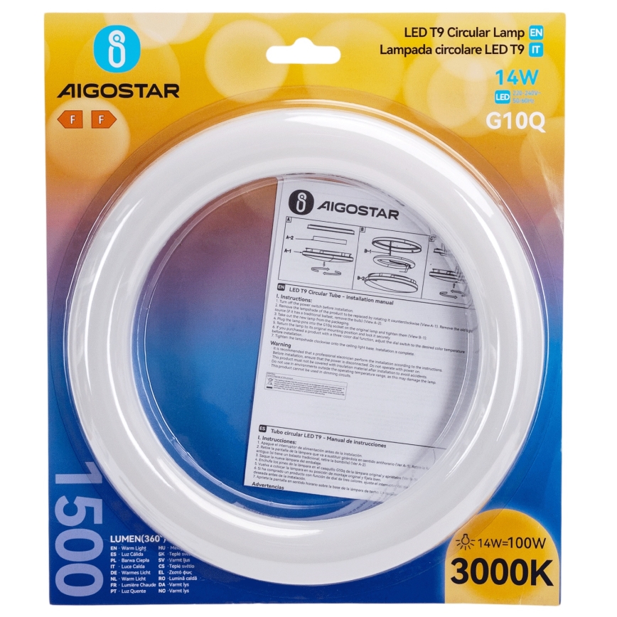 LED fénycső G10q/14W/230V 4000K - Aigostar