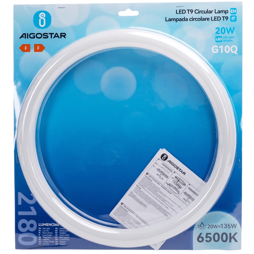 LED fénycső G10q/20W/230V 6500K - Aigostar