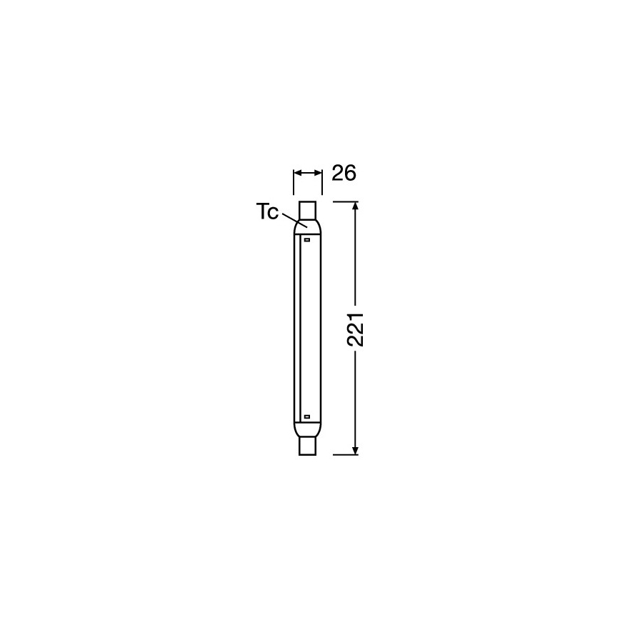LED fénycső LINE S15s/4W/230V 2700K - Osram