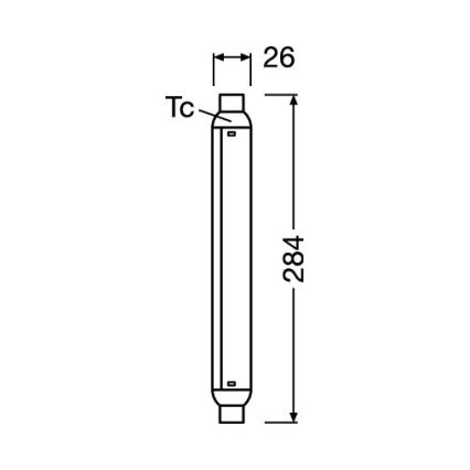 LED fénycső LINE S15s/7W/230V 2700K - Osram