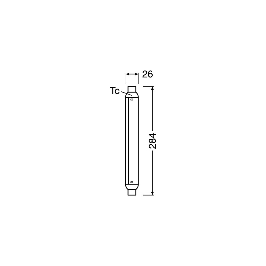 LED fénycső LINE S15s/7W/230V 2700K - Osram